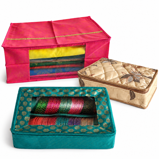 Saree Cover + Jewellery Organiser + Bangle Organiser