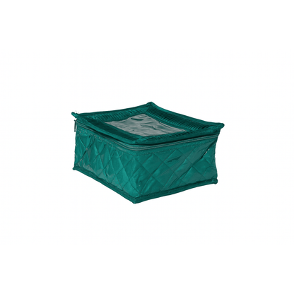 Emerald Green Jewellery Organiser – 11 Detatchable Pocket Travel Kit | Multipurpose Storage