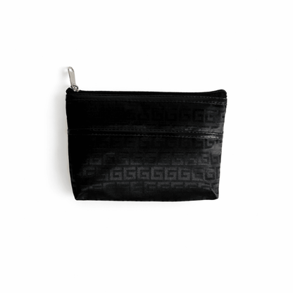 Black Premium 3-Piece Multipurpose Pouch Set | High Quality Thick Fabric Zip Pouches for Travel, Makeup & Accessories