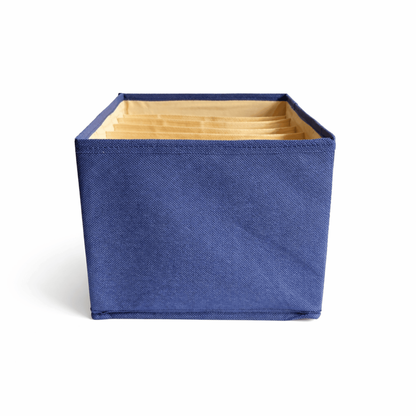 Premium 7-Layer Collapsible Wardrobe Organizer with Compartments | Blue Plain