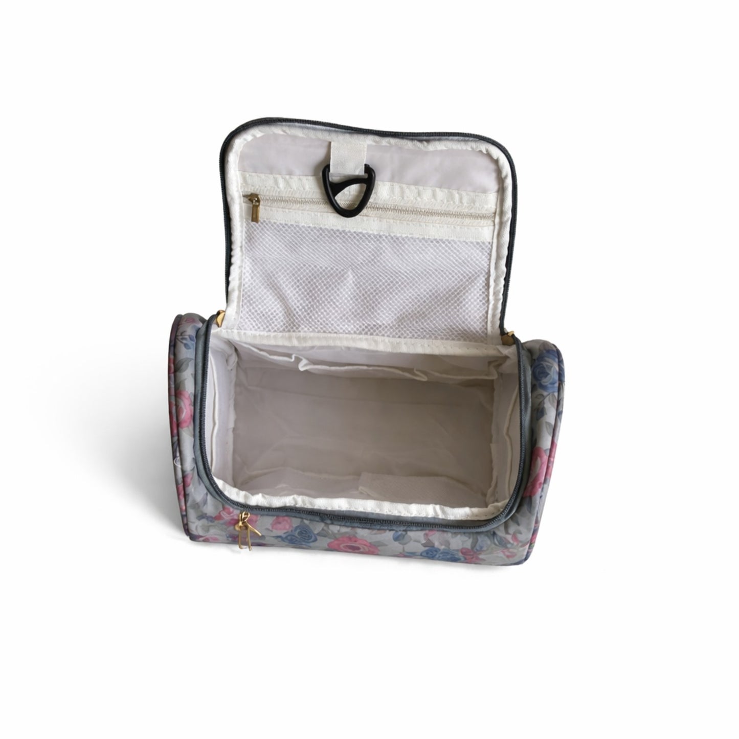 Cosmetic Pouch + 3 Pcs Set Multipurpose Pouches | Grey