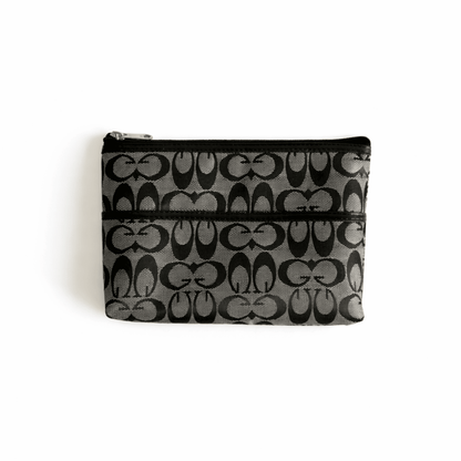 Grey Premium 3-Piece Multipurpose Pouch Set | High Quality Thick Fabric Zip Pouches for Travel, Makeup & Accessories