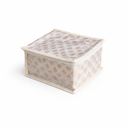 Brocade Ivory Mini jewellery organiser | Travel Friendly Organiser