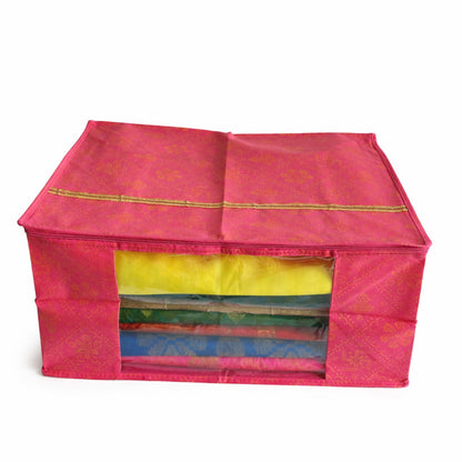 Pant Organiser + Box Saree Cover Pink