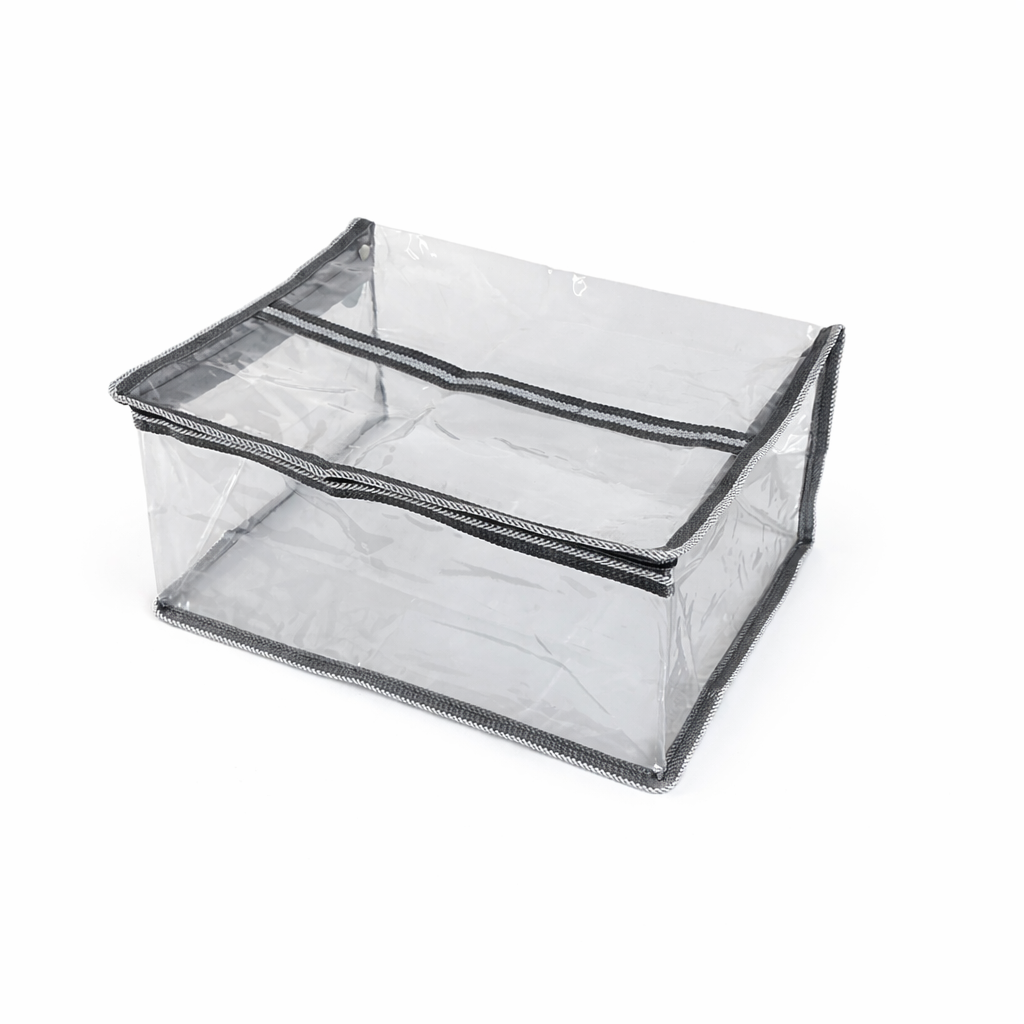 Imported Transparent Dupatta & Petticoat Storage Cover with Zip | Saree Organizer